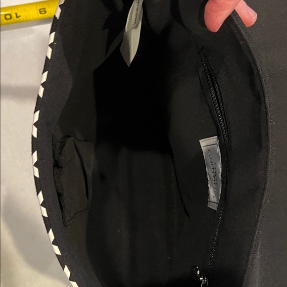 Lulu Guinness Black and White Bakery /Storefront Crossbody Bag - Picture 4 of 7